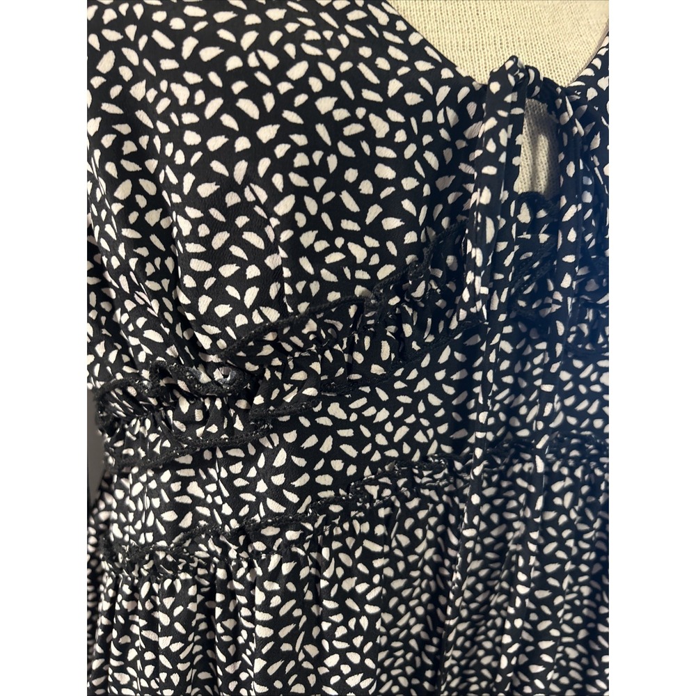 ALTERED STATE Dress Black And White Size Medium Long Sleeve Pullover - Picture 3 of 4